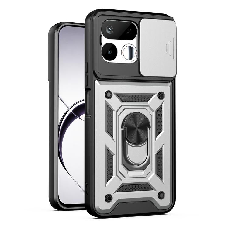 Cover per fotocamera scorrevole Custodia per telefono PC ibrida in TPU, For Realme 16T 5G, For Realme C100i / C100x 4G, For Realme C100 4G