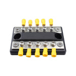 CP-4002 100A 48V RV Yacht Modificato a doppia fila Barra collettrice a 5 vie con terminali da 10 pezzi, CP-4002