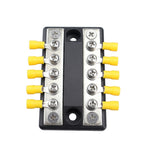 CP-4002 100A 48V RV Yacht Modificato a doppia fila Barra collettrice a 5 vie con terminali da 10 pezzi, CP-4002