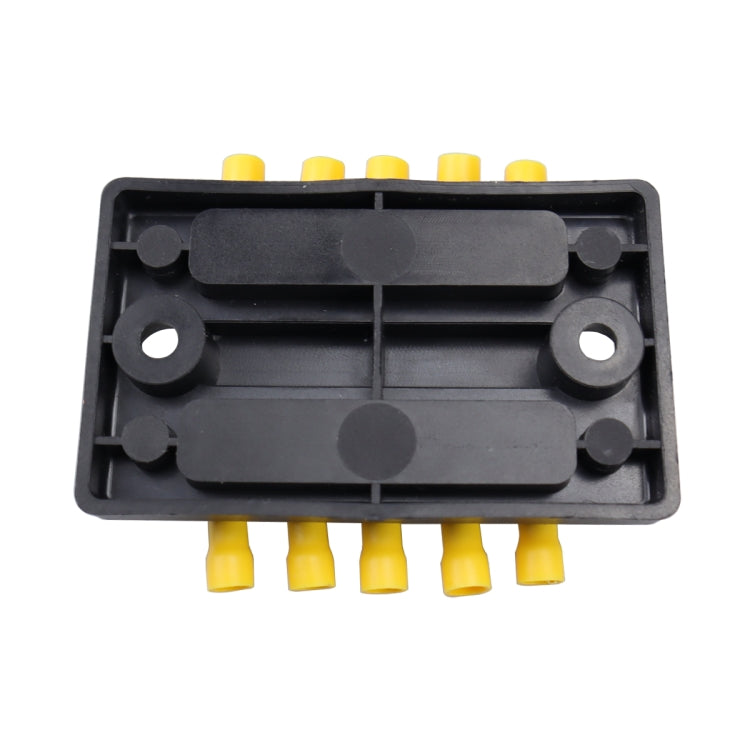 CP-4002 100A 48V RV Yacht Modificato a doppia fila Barra collettrice a 5 vie con terminali da 10 pezzi, CP-4002