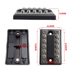 CP-4002 100A 48V RV Yacht Modificato a doppia fila Barra collettrice a 5 vie con terminali da 10 pezzi, CP-4002