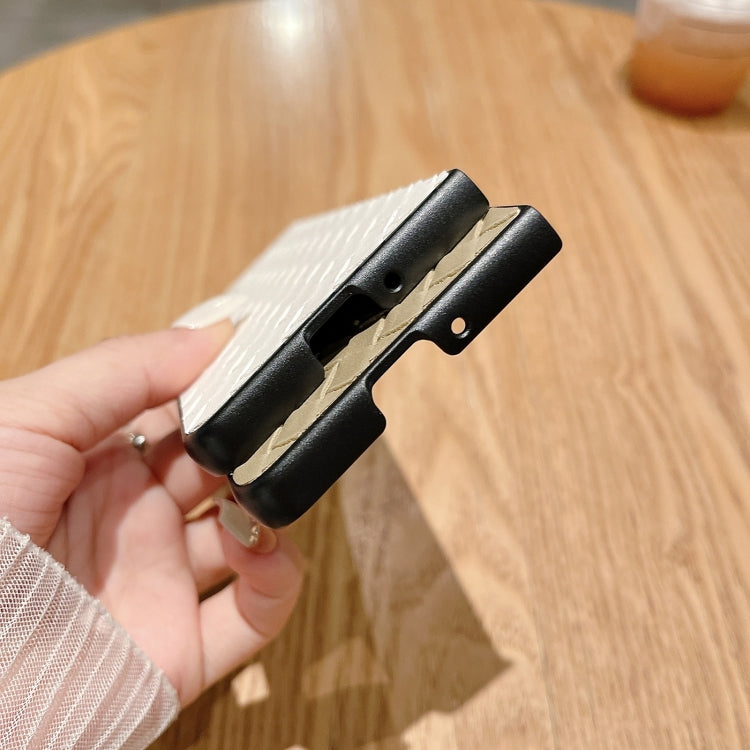 Custodia per telefono pieghevole con trama intrecciata, For Samsung Galaxy Z Fold5 5G, For Samsung Galaxy Z Flip5 5G