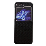 Custodia per telefono pieghevole con trama intrecciata, For Samsung Galaxy Z Fold5 5G, For Samsung Galaxy Z Flip5 5G
