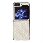 Custodia per telefono pieghevole con trama intrecciata, For Samsung Galaxy Z Fold5 5G, For Samsung Galaxy Z Flip5 5G