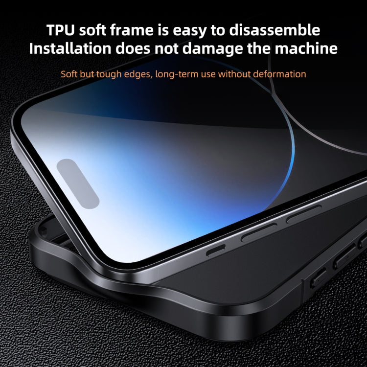 Custodia rigida per PC in TPU opaco cristallo di ghiaccio, For iPhone 15 Pro Max, For iPhone 15 Pro, For iPhone 15 Plus, For iPhone 15