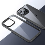 PC trasparente in cristallo di ghiaccio + custodia per telefono in TPU, For iPhone 15 Pro Max, For iPhone 15 Pro, For iPhone 15 Plus, For iPhone 15