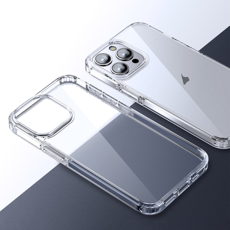 PC trasparente in cristallo di ghiaccio + custodia per telefono in TPU, For iPhone 15 Pro Max, For iPhone 15 Pro, For iPhone 15 Plus, For iPhone 15