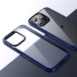PC trasparente in cristallo di ghiaccio + custodia per telefono in TPU, For iPhone 15 Pro Max, For iPhone 15 Pro, For iPhone 15 Plus, For iPhone 15