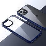 PC trasparente in cristallo di ghiaccio + custodia per telefono in TPU, For iPhone 15 Pro Max, For iPhone 15 Pro, For iPhone 15 Plus, For iPhone 15