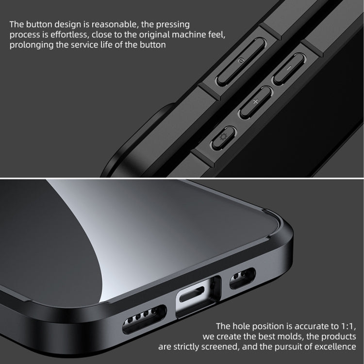 PC trasparente in cristallo di ghiaccio + custodia per telefono in TPU, For iPhone 15 Pro Max, For iPhone 15 Pro, For iPhone 15 Plus, For iPhone 15