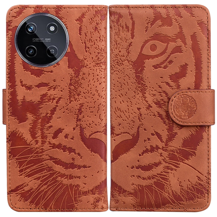 Custodia per cellulare in pelle con motivo a tigre in rilievo, For Realme 12 Pro+ Global, For Realme C67 4G Global, For Realme 11 4G Global, For Realme 11 5G/Narzo 60 India Version