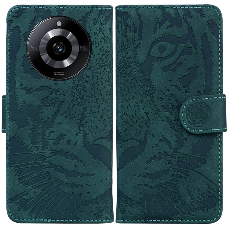 Custodia per cellulare in pelle con motivo a tigre in rilievo, For Realme 12 Pro+ Global, For Realme C67 4G Global, For Realme 11 4G Global, For Realme 11 5G/Narzo 60 India Version