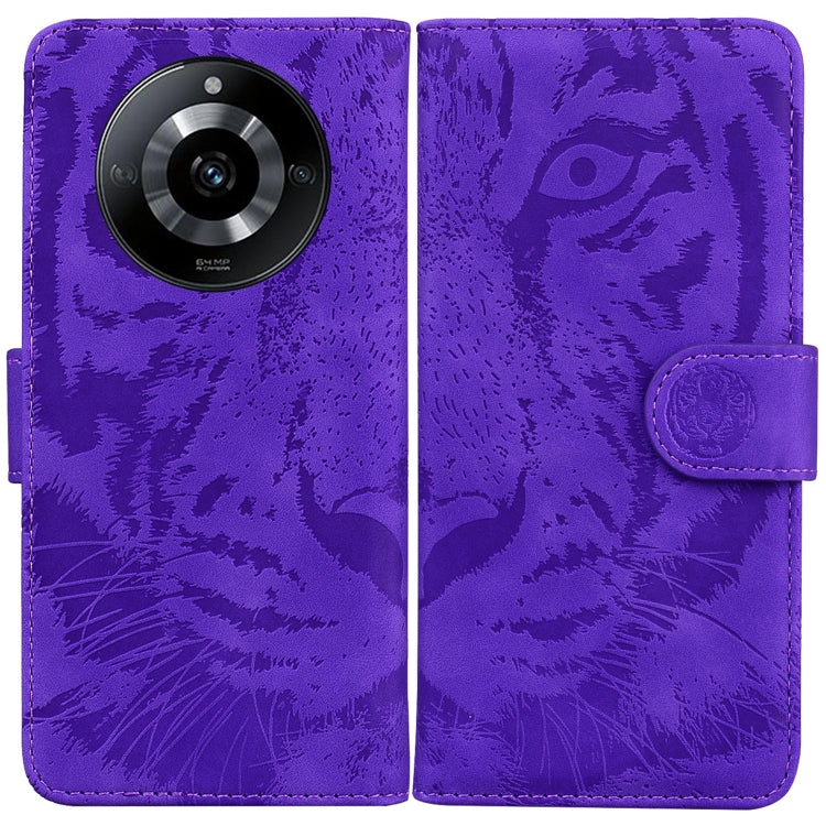 Custodia per cellulare in pelle con motivo a tigre in rilievo, For Realme 12 Pro+ Global, For Realme C67 4G Global, For Realme 11 4G Global, For Realme 11 5G/Narzo 60 India Version