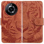 Custodia per cellulare in pelle con motivo a tigre in rilievo, For Realme 12 Pro+ Global, For Realme C67 4G Global, For Realme 11 4G Global, For Realme 11 5G/Narzo 60 India Version