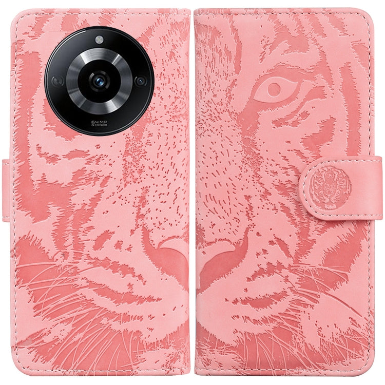 Custodia per cellulare in pelle con motivo a tigre in rilievo, For Realme 12 Pro+ Global, For Realme C67 4G Global, For Realme 11 4G Global, For Realme 11 5G/Narzo 60 India Version