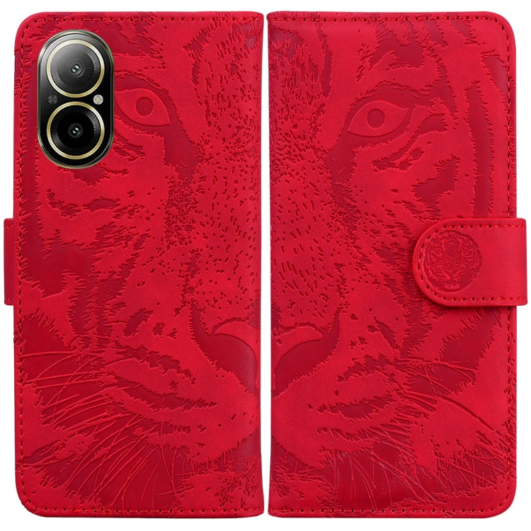 Custodia per cellulare in pelle con motivo a tigre in rilievo, For Realme 12 Pro+ Global, For Realme C67 4G Global, For Realme 11 4G Global, For Realme 11 5G/Narzo 60 India Version