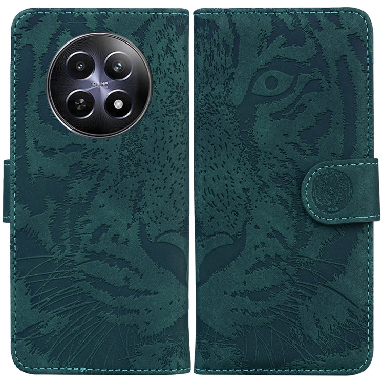 Custodia per cellulare in pelle con motivo a tigre in rilievo, For Realme GT 6 / GT 6T / GT Neo6, For Realme C61 / C63 / Note 60, For Realme 12 5G, For Realme 12+