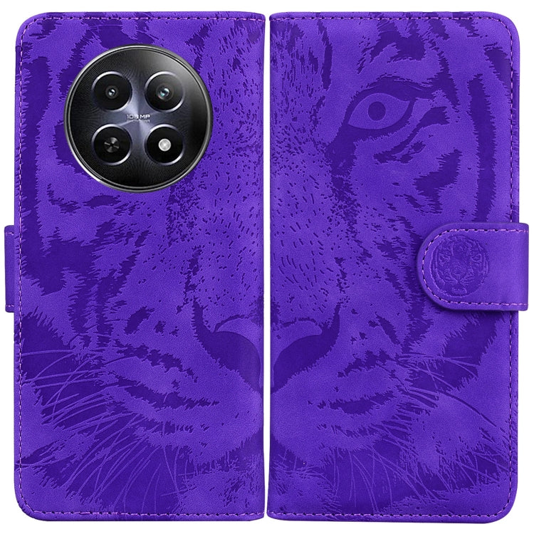 Custodia per cellulare in pelle con motivo a tigre in rilievo, For Realme GT 6 / GT 6T / GT Neo6, For Realme C61 / C63 / Note 60, For Realme 12 5G, For Realme 12+
