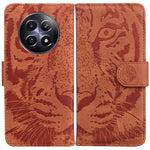 Custodia per cellulare in pelle con motivo a tigre in rilievo, For Realme GT 6 / GT 6T / GT Neo6, For Realme C61 / C63 / Note 60, For Realme 12 5G, For Realme 12+