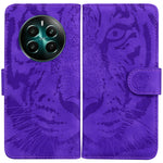 Custodia per cellulare in pelle con motivo a tigre in rilievo, For Realme GT 6 / GT 6T / GT Neo6, For Realme C61 / C63 / Note 60, For Realme 12 5G, For Realme 12+