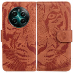 Custodia per cellulare in pelle con motivo a tigre in rilievo, For Realme GT 6 / GT 6T / GT Neo6, For Realme C61 / C63 / Note 60, For Realme 12 5G, For Realme 12+