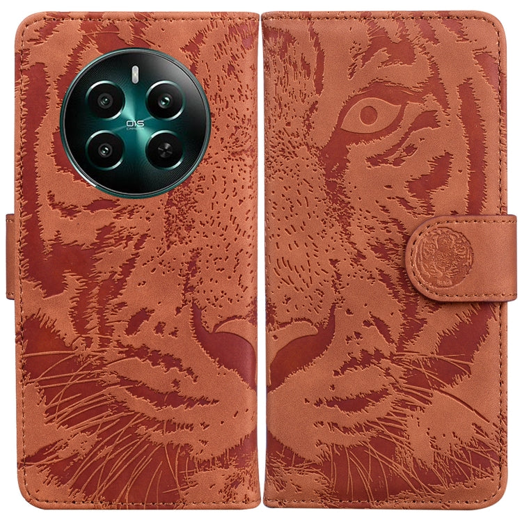 Custodia per cellulare in pelle con motivo a tigre in rilievo, For Realme GT 6 / GT 6T / GT Neo6, For Realme C61 / C63 / Note 60, For Realme 12 5G, For Realme 12+