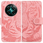 Custodia per cellulare in pelle con motivo a tigre in rilievo, For Realme GT 6 / GT 6T / GT Neo6, For Realme C61 / C63 / Note 60, For Realme 12 5G, For Realme 12+