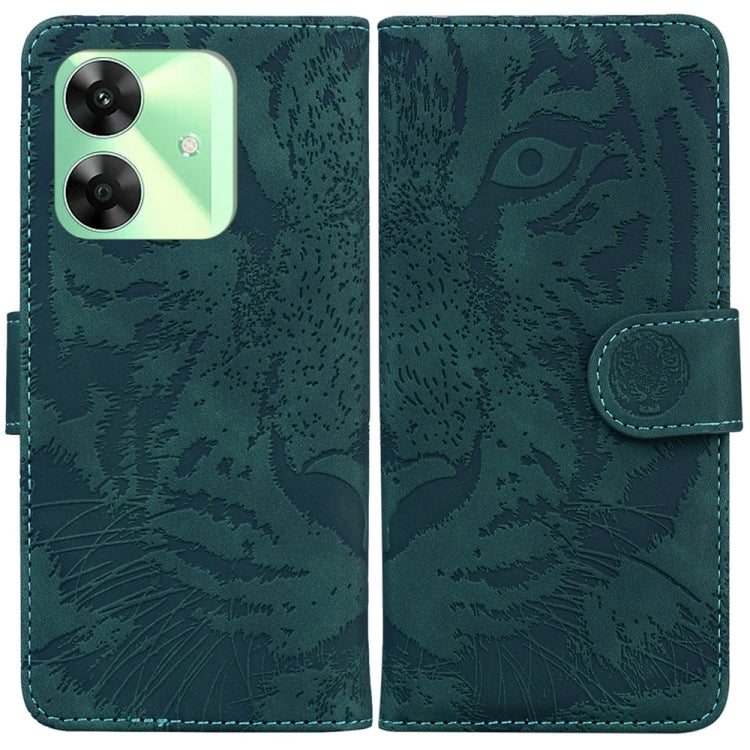 Custodia per cellulare in pelle con motivo a tigre in rilievo, For Realme GT 6 / GT 6T / GT Neo6, For Realme C61 / C63 / Note 60, For Realme 12 5G, For Realme 12+