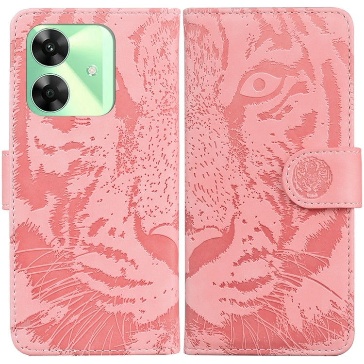 Custodia per cellulare in pelle con motivo a tigre in rilievo, For Realme GT 6 / GT 6T / GT Neo6, For Realme C61 / C63 / Note 60, For Realme 12 5G, For Realme 12+