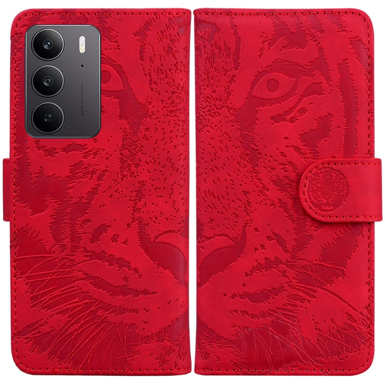 Custodia per cellulare in pelle con motivo a tigre in rilievo, For Realme 14 Pro+, For Realme 14 Pro, For Realme C75, For Realme 13+ Global