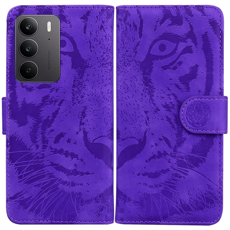 Custodia per cellulare in pelle con motivo a tigre in rilievo, For Realme 14 Pro+, For Realme 14 Pro, For Realme C75, For Realme 13+ Global
