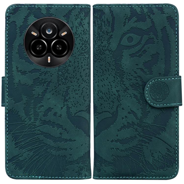 Custodia per cellulare in pelle con motivo a tigre in rilievo, For Realme 14 Pro+, For Realme 14 Pro, For Realme C75, For Realme 13+ Global
