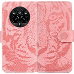 Custodia per cellulare in pelle con motivo a tigre in rilievo, For Realme 14 Pro+, For Realme 14 Pro, For Realme C75, For Realme 13+ Global