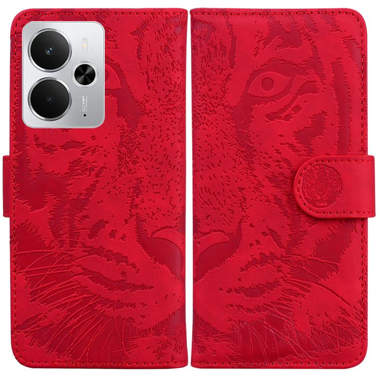Custodia per cellulare in pelle con motivo a tigre in rilievo, For Realme Narzo 80 Lite 4G / C71 India, For Realme 15 5G / Realme 15 Pro 5G, For Realme 14, For Realme Neo7 SE