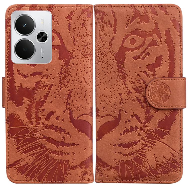 Custodia per cellulare in pelle con motivo a tigre in rilievo, For Realme Narzo 80 Lite 4G / C71 India, For Realme 15 5G / Realme 15 Pro 5G, For Realme 14, For Realme Neo7 SE