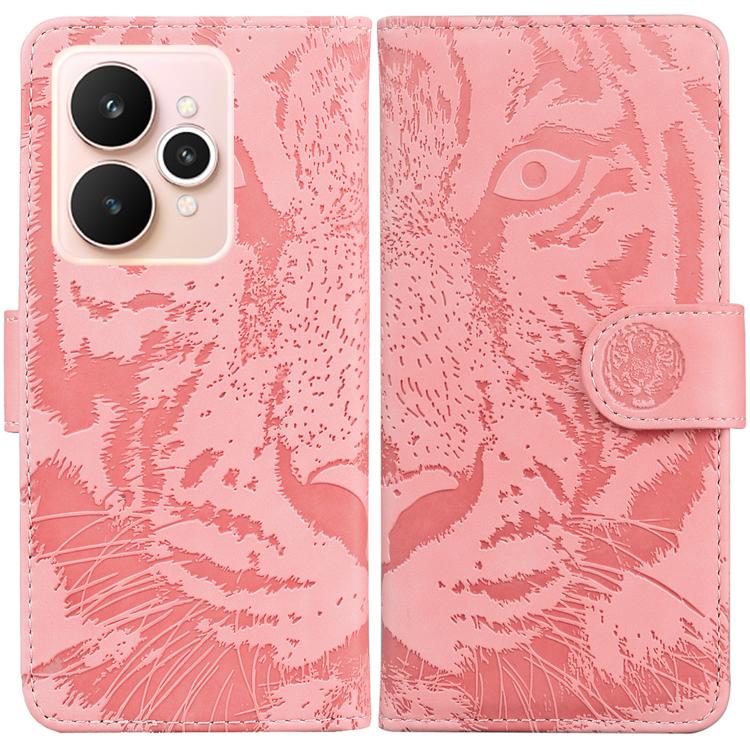 Custodia per cellulare in pelle con motivo a tigre in rilievo, For Realme Narzo 80 Lite 4G / C71 India, For Realme 15 5G / Realme 15 Pro 5G, For Realme 14, For Realme Neo7 SE