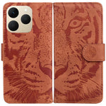 Custodia per cellulare in pelle con motivo a tigre in rilievo, For Realme 16 5G, For Realme 16 Pro+ 5G, For Realme 16 Pro 5G, For Realme 15T 5G