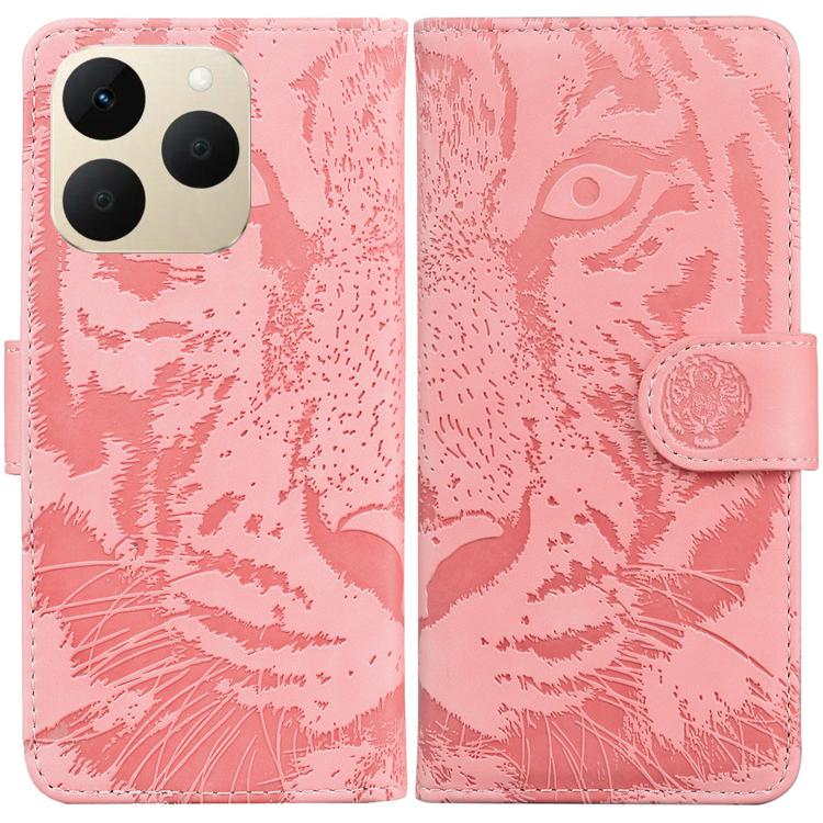 Custodia per cellulare in pelle con motivo a tigre in rilievo, For Realme 16 5G, For Realme 16 Pro+ 5G, For Realme 16 Pro 5G, For Realme 15T 5G
