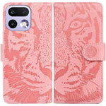 Custodia per cellulare in pelle con motivo a tigre in rilievo, For Realme 16 5G, For Realme 16 Pro+ 5G, For Realme 16 Pro 5G, For Realme 15T 5G