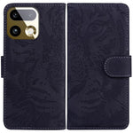 Custodia per cellulare in pelle con motivo a tigre in rilievo, For Realme 16 5G, For Realme 16 Pro+ 5G, For Realme 16 Pro 5G, For Realme 15T 5G