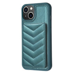 BF26 Custodia per telefono porta carte con motivo a onde, For iPhone 14 Plus, For iPhone 15 Pro Max, For iPhone 14 / 13