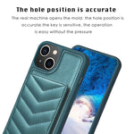 BF26 Custodia per telefono porta carte con motivo a onde, For iPhone 14 Plus, For iPhone 15 Pro Max, For iPhone 14 / 13