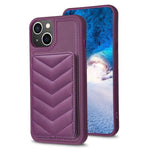 BF26 Custodia per telefono porta carte con motivo a onde, For iPhone 14 Plus, For iPhone 15 Pro Max, For iPhone 14 / 13