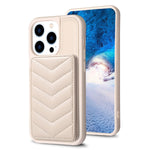 BF26 Custodia per telefono porta carte con motivo a onde, For iPhone 15 Pro, For iPhone 14 Pro, For iPhone 15 Plus