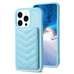 BF26 Custodia per telefono porta carte con motivo a onde, For iPhone 13 Pro Max, For iPhone 13 Pro, For iPhone 12 / 12 Pro