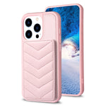 BF26 Custodia per telefono porta carte con motivo a onde, For iPhone 13 Pro Max, For iPhone 13 Pro, For iPhone 12 / 12 Pro