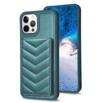 BF26 Custodia per telefono porta carte con motivo a onde, For iPhone 12 Pro Max, For iPhone 11 Pro Max, For iPhone 11