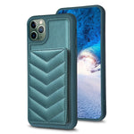 BF26 Custodia per telefono porta carte con motivo a onde, For iPhone 12 Pro Max, For iPhone 11 Pro Max, For iPhone 11