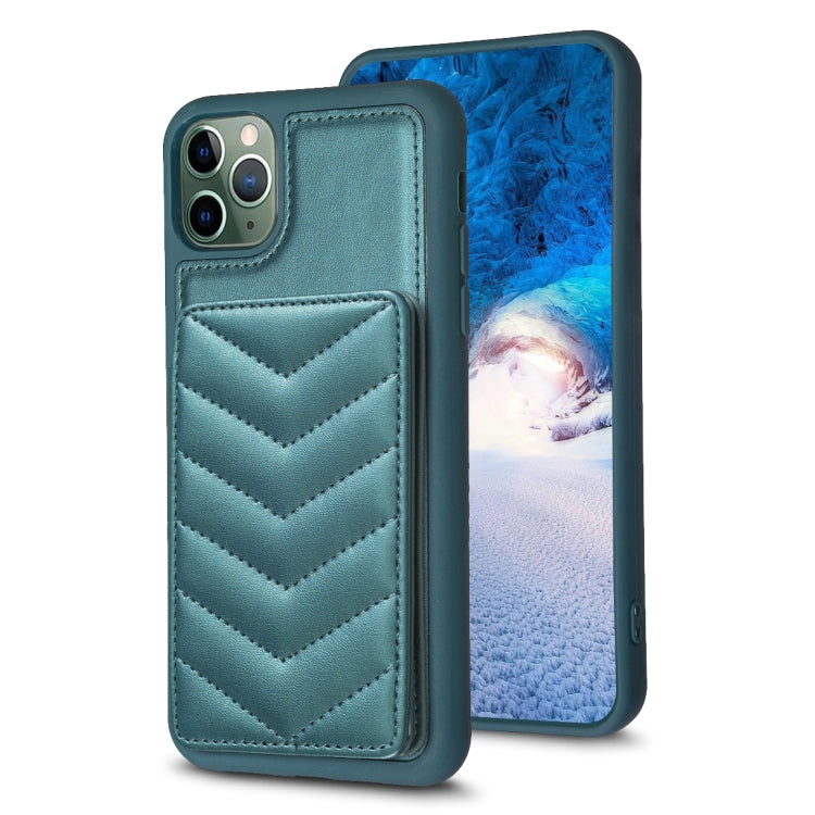 BF26 Custodia per telefono porta carte con motivo a onde, For iPhone 12 Pro Max, For iPhone 11 Pro Max, For iPhone 11