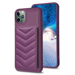 BF26 Custodia per telefono porta carte con motivo a onde, For iPhone 12 Pro Max, For iPhone 11 Pro Max, For iPhone 11